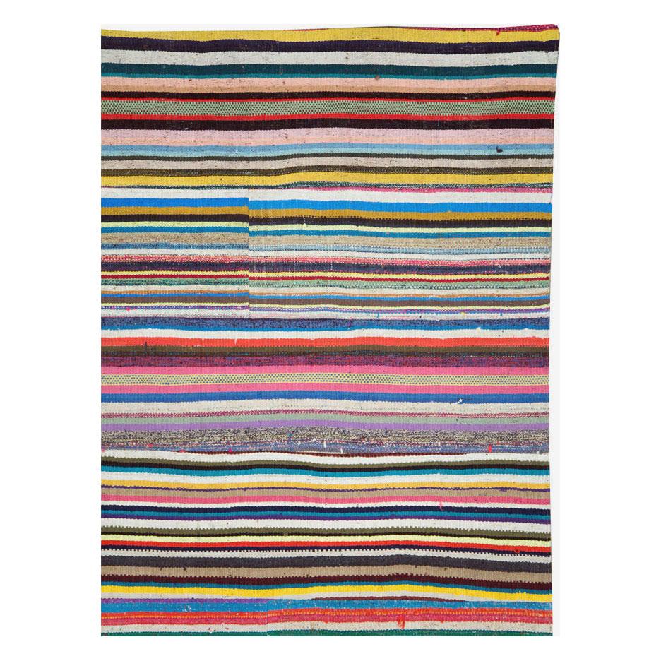 colorful flatweave rug
