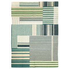 Contemporary Handmade Turkish Flatweave Kilim Accent Rug