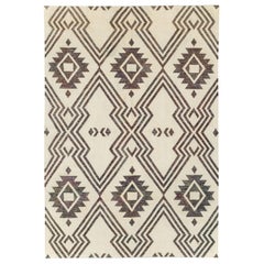 Tappeto turco contemporaneo fatto a mano a trama piatta Rug & Kilim d'accento