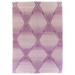 Tapis Kilim turc contemporain fait main à tissage plat, de grande taille, pour une pièce