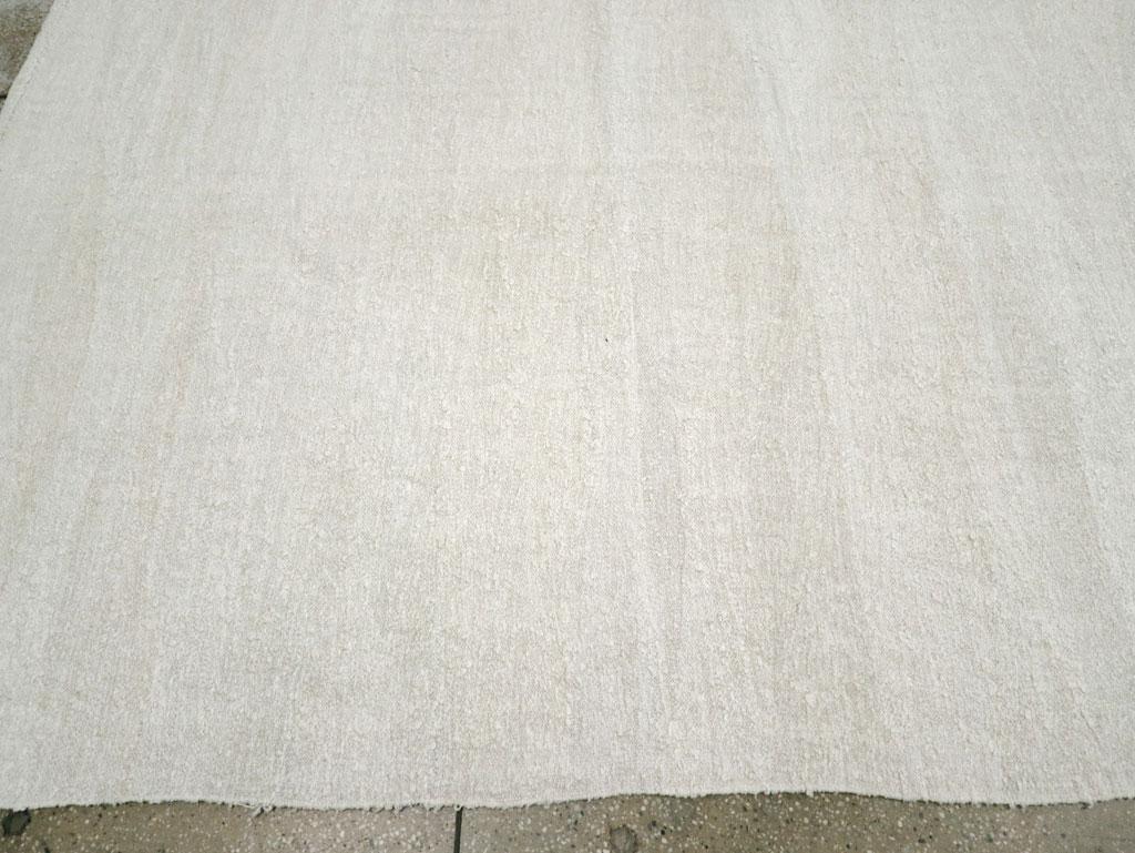 Hemp Contemporary Handmade Turkish Flatweave Kilim Room Size Carpet
