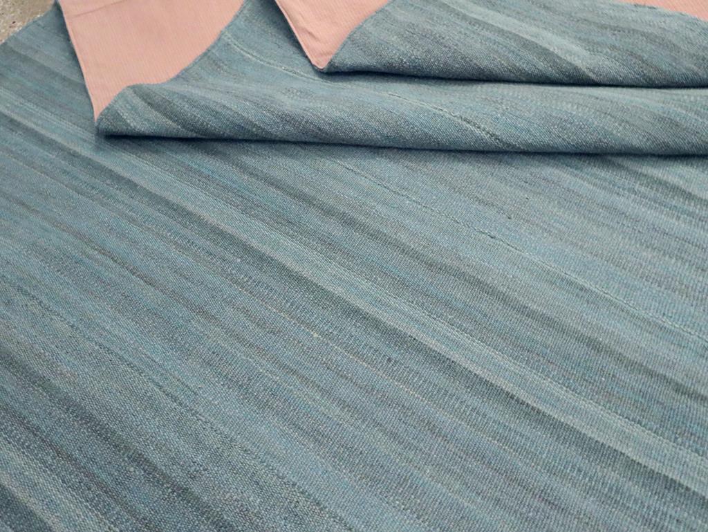 Contemporary Handmade Turkish Flatweave Kilim Room Size Carpet For Sale 2