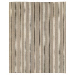 Tapis Kilim turc contemporain fait à la main à tissage plat, taille de pièce