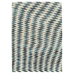 Contemporary Handmade Turkish Flatweave Kilim Room Size Carpet
