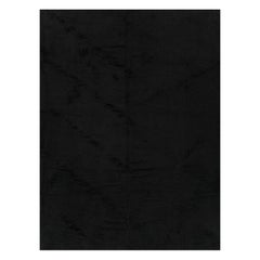 Zeitgenössischer handgefertigter türkischer Mohair-Teppich in Zimmergröße in Schwarz