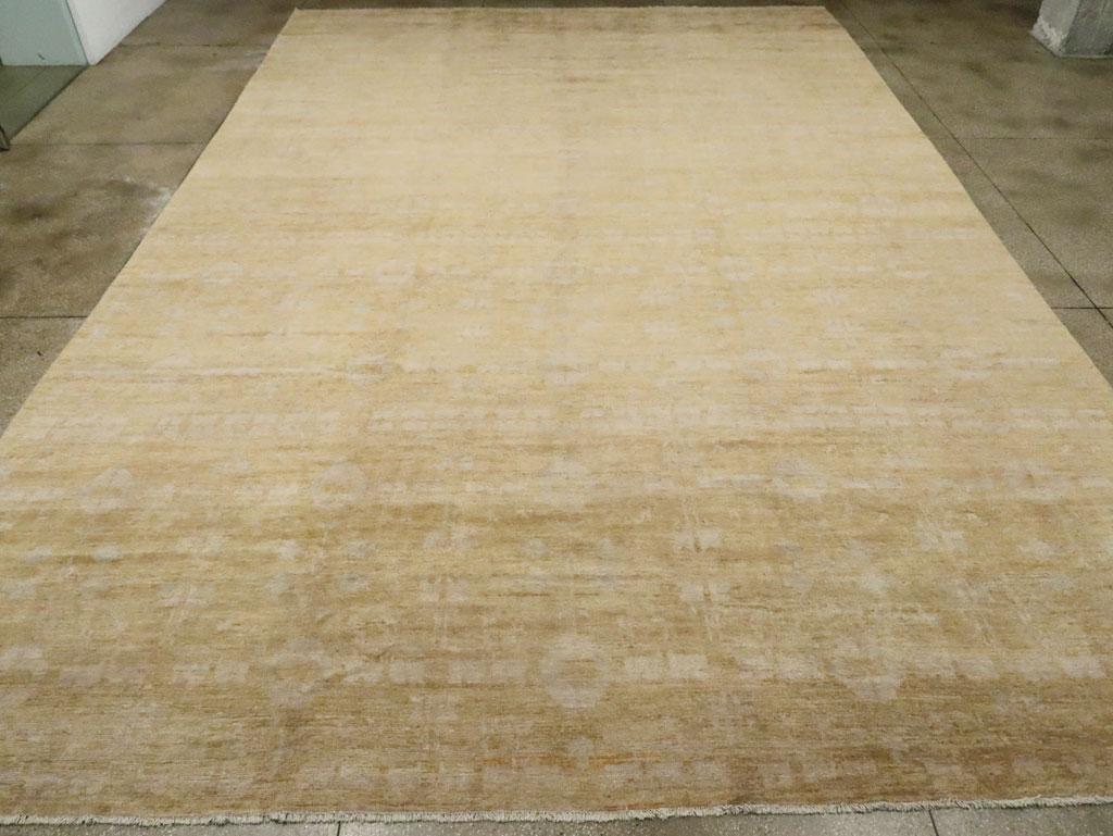 Hand-Knotted Contemporary Handmade Turkish Oversize Carpet For Sale