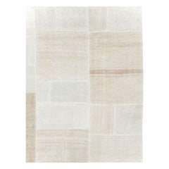 Contemporary Handmade Turkish Patchwork Style Flatweave Kilim Room Size Carpet
