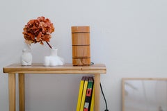 Contemporary, Handmade Table Lamp, Bamboo Cherry, by Mediterranean Objects