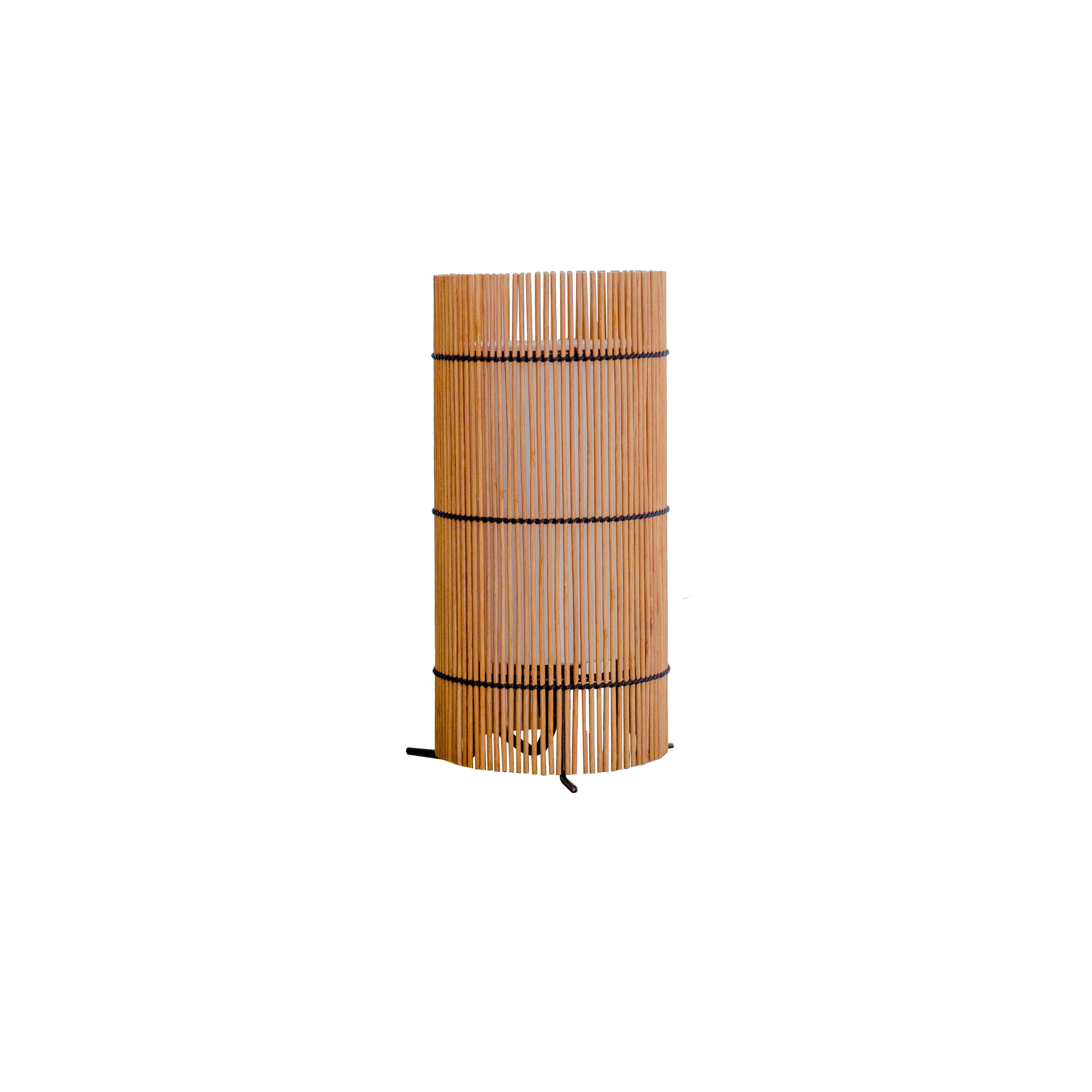 Contemporary, Handmade Table Lamp, Bamboo Cherry, by Mediterranean Objects For Sale