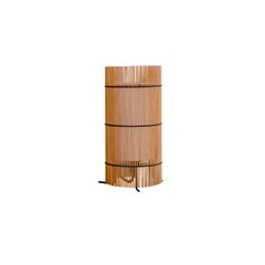 Contemporary, Handmade Table Lamp, Bamboo Cherry, by Mediterranean Objects