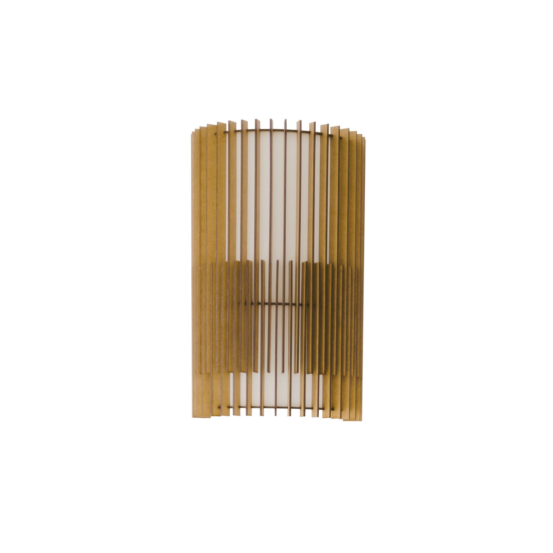 Contemporary, Handmade Wall Sconce Lamp, MDF Wood, by Mediterranean Objects For Sale