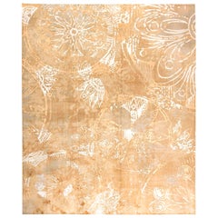 Contemporary Handmade Wool and Silk Rug by Doris Leslie Blau