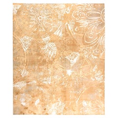 Zeitgenössischer handgefertigter Teppich aus Wolle und Seide von Doris Leslie Blau
