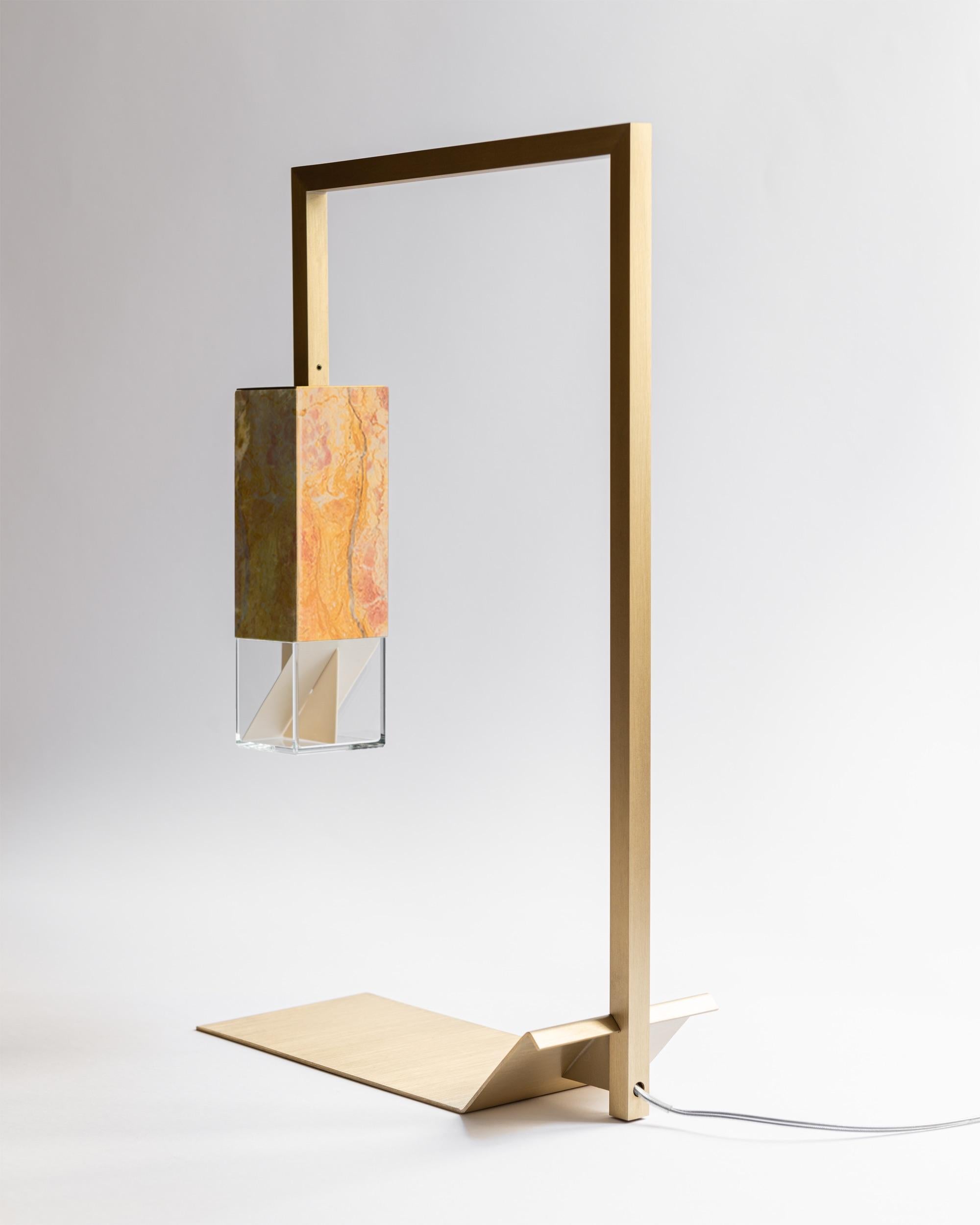 About
Contemporary Table Lamp Handmade in Yellow Marble and Brass by Formaminima

Lamp/Two Yellow Marble from Colour Edition
Design by Formaminima
Table Light
Materials:
Body lamp handcrafted in translucent marble Royal Pink Yellow / crystal glass