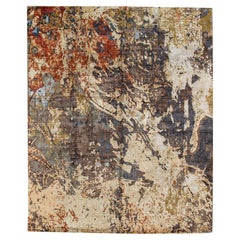 Alfombra tejida a mano contemporánea  7'10 x 9'9