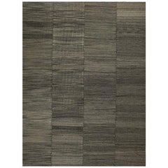 Vintage Contemporary Handwoven Flat-Weave Persian Kilim Rug