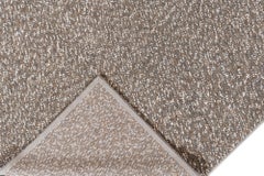 Contemporary Handwoven Grey Wool Rug, Modern Design, India, 9' x 12'