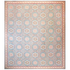 Zeitgenössischer handgewebter Flachgewebe-Teppich mit Gobelinstickerei (6' x 9' 183 x 274 cm)