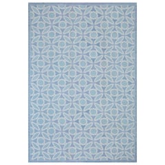 Zeitgenössischer handgewebter Flachgewebe-Teppich mit Nadelspitze  (6' x 9' - 183 x 274 cm)