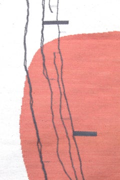 Contemporary Handwoven, Wool Rug / Kilim, Natural Dye