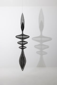 Contemporary Hanging Hand-Woven Wire Sculpture, France