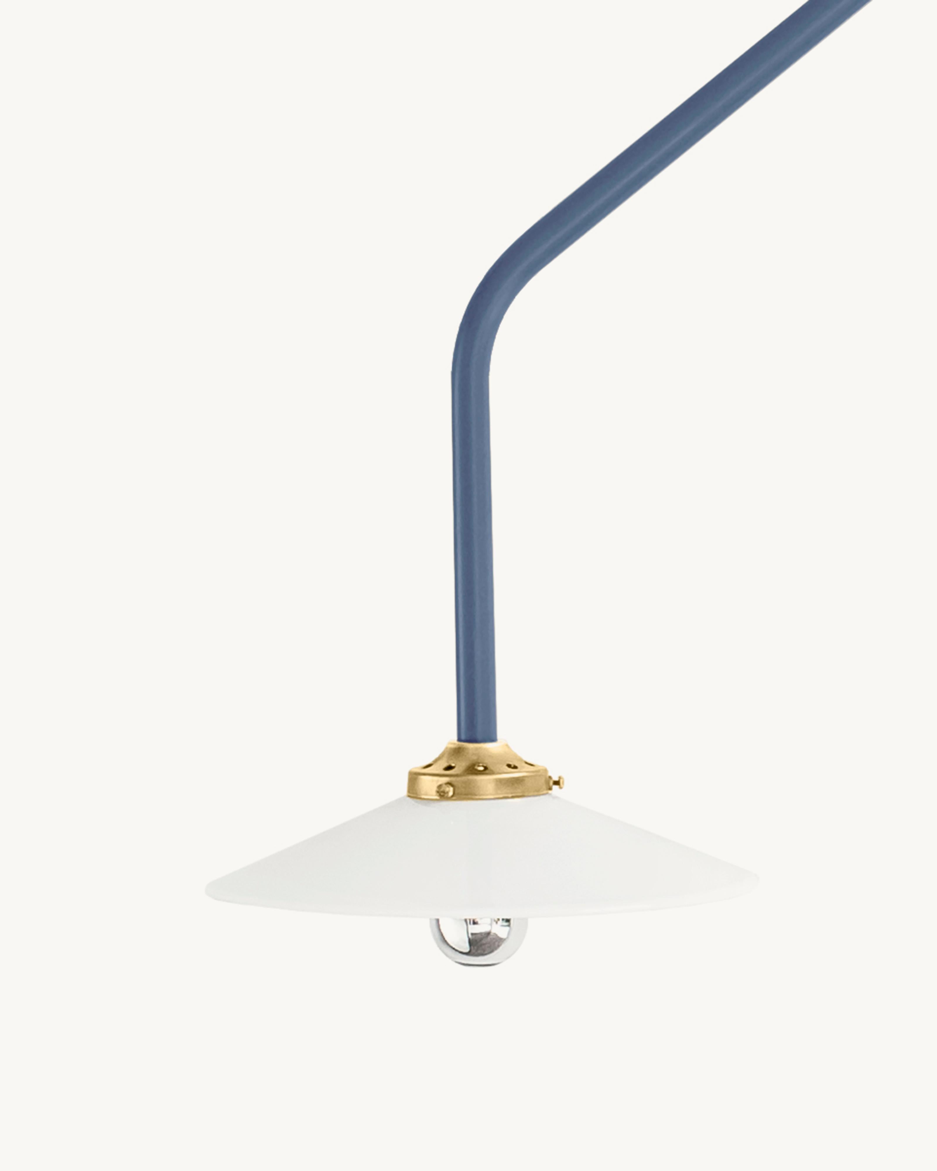 Steel Contemporary Hanging Lamp N°4 by Muller Van Severen x Valerie Objects, Brass For Sale