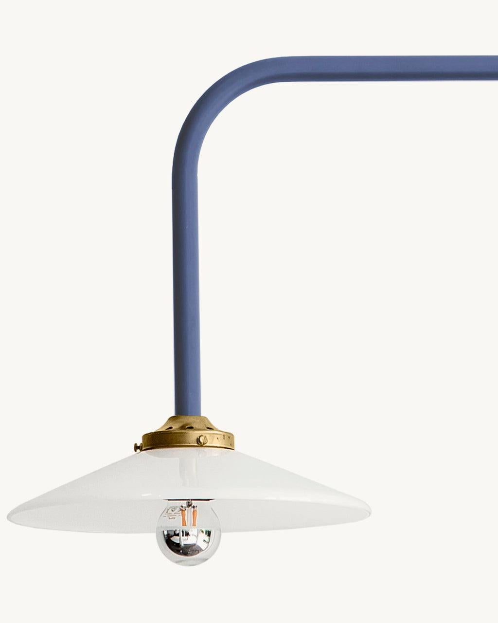 Organic Modern Contemporary Hanging Lamp N°5 by Muller Van Severen x Valerie Objects, Blue For Sale