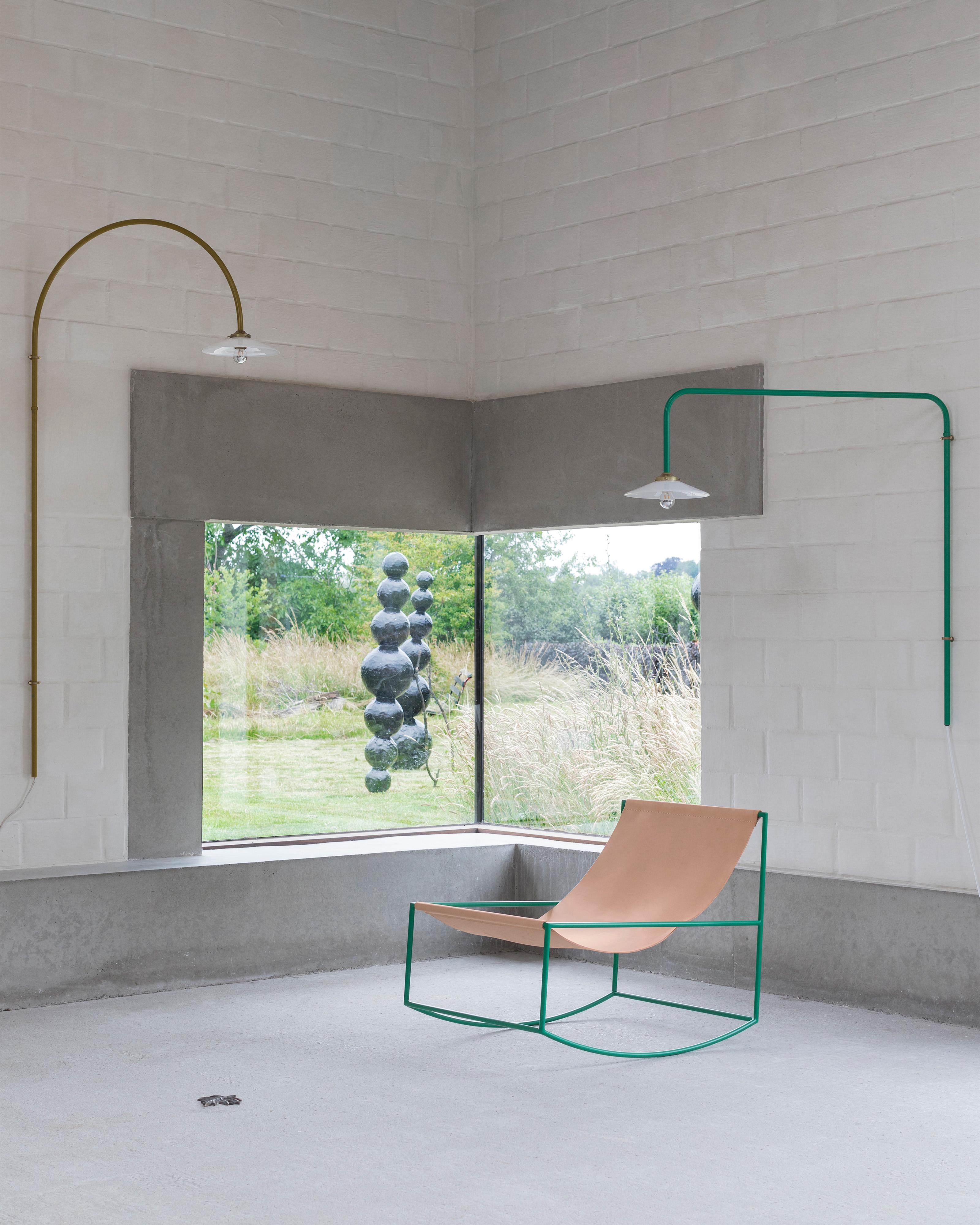 Belgian Contemporary Hanging Lamp N°5 by Muller Van Severen x Valerie Objects, Green For Sale