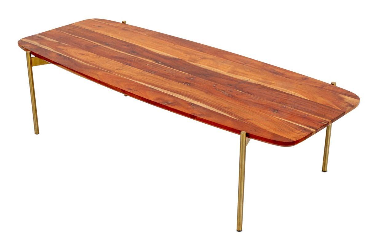 Mid-Century Modern Table basse contemporaine en bois dur en vente