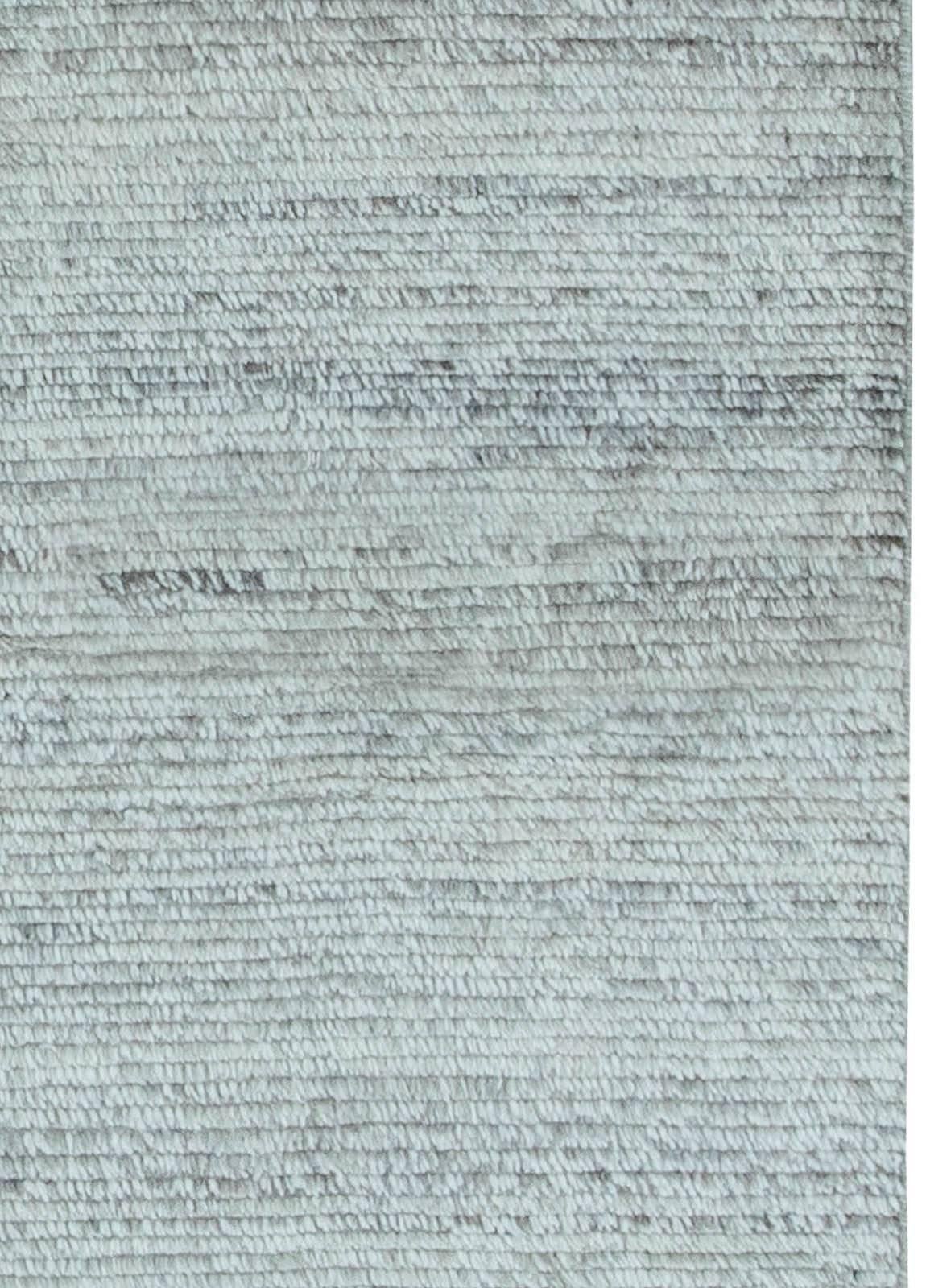 Zeitgenössischer geflochtener grauer Flachgewebe-Teppich von Doris Leslie Blau (Indisch) im Angebot