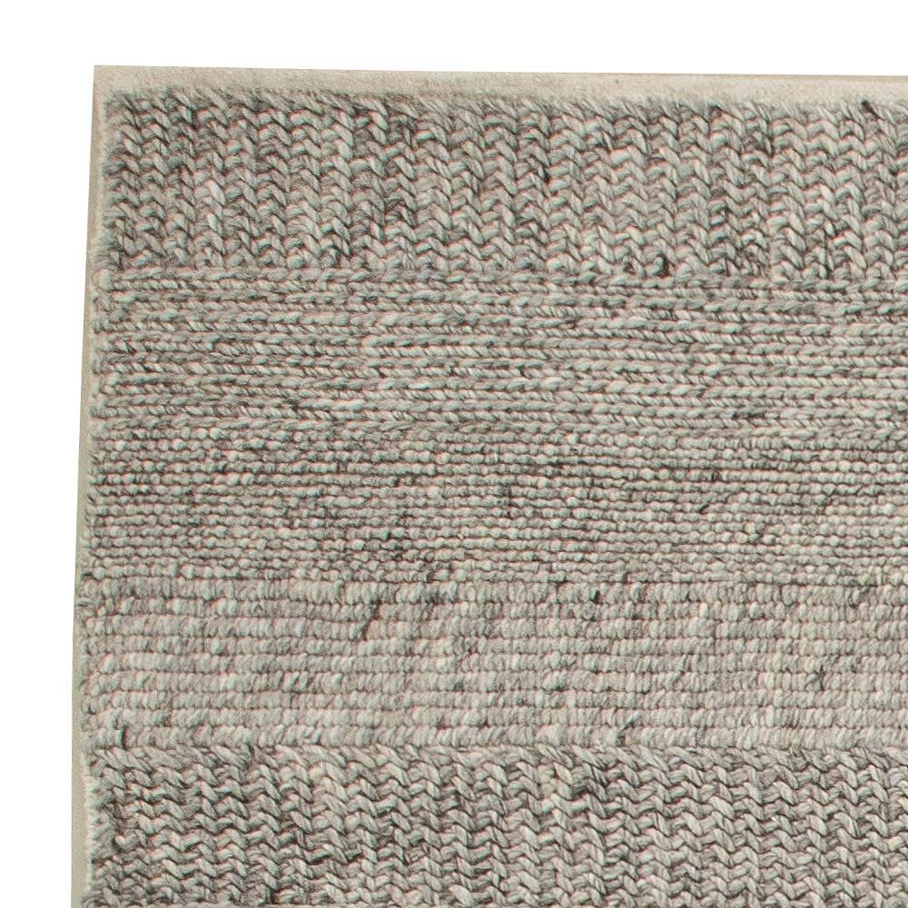 Zeitgenössischer Flachgewebe-Wollteppich mit Heathered-Stein von Doris Leslie Blau (21. Jahrhundert und zeitgenössisch) im Angebot