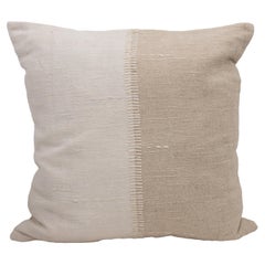 Funda de almohada contemporánea de cáñamo