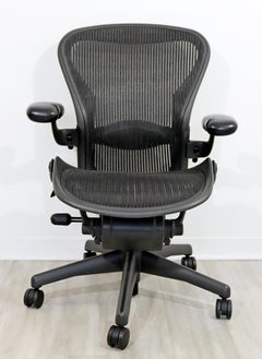 Contemporary Herman Miller Aeron Rolling Swivel Adjustable Office Chair 1990s