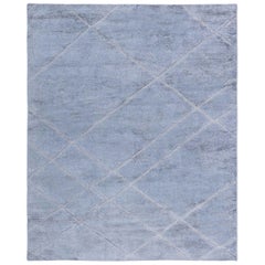 Alfombra Contemporánea Diamante Gris Alta y Baja de Doris Leslie Blau