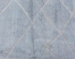 Contemporary High and Low Gray Rug by Doris Leslie Blau
