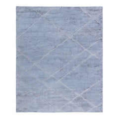Tapis gris haut et bas contemporain de Doris Leslie Blau