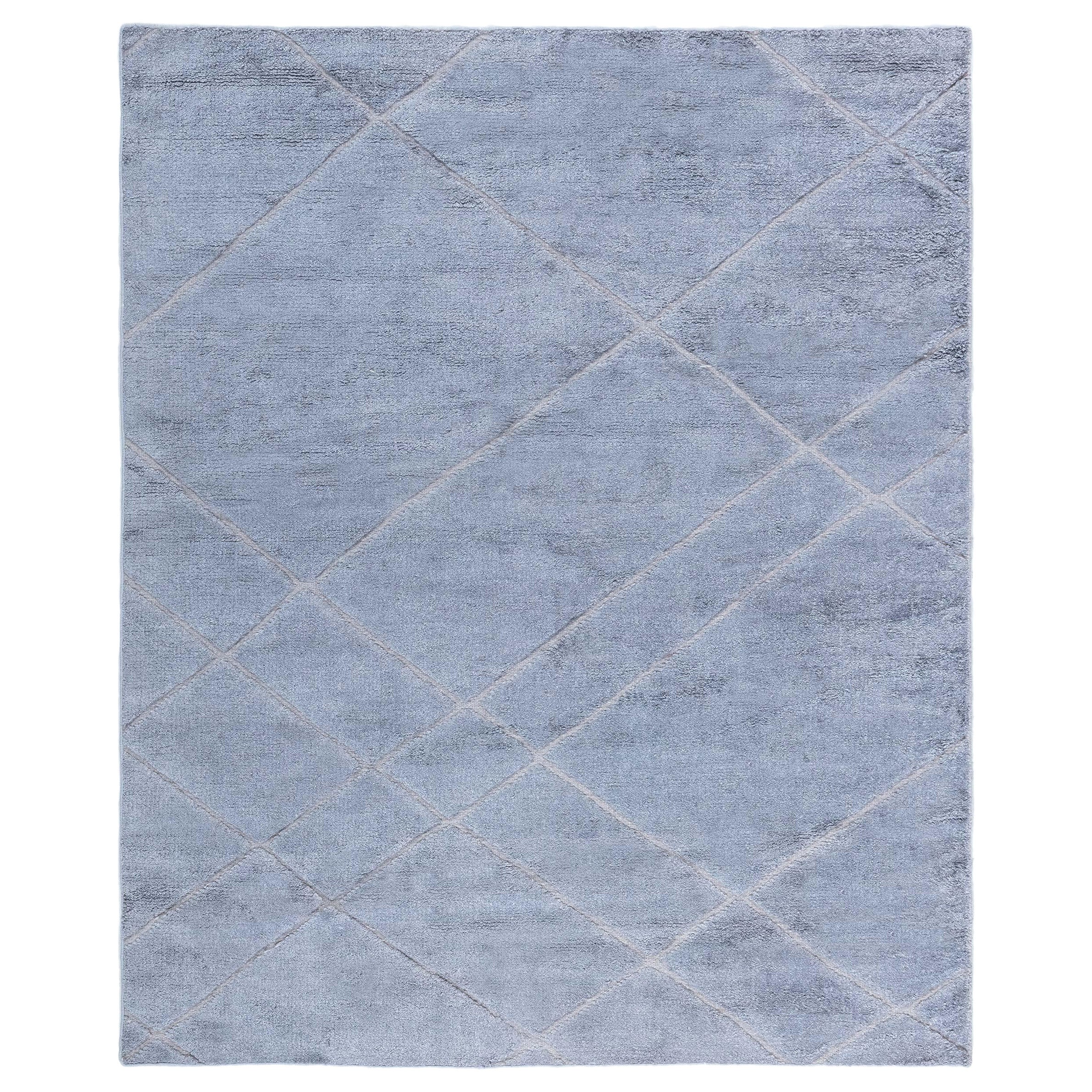 Tappeto contemporaneo alto e basso grigio di Doris Leslie Blau