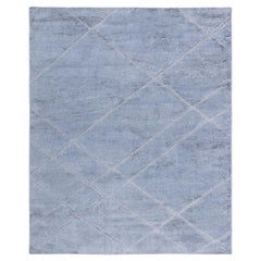 Contemporary High and Low Gray Rug by Doris Leslie Blau