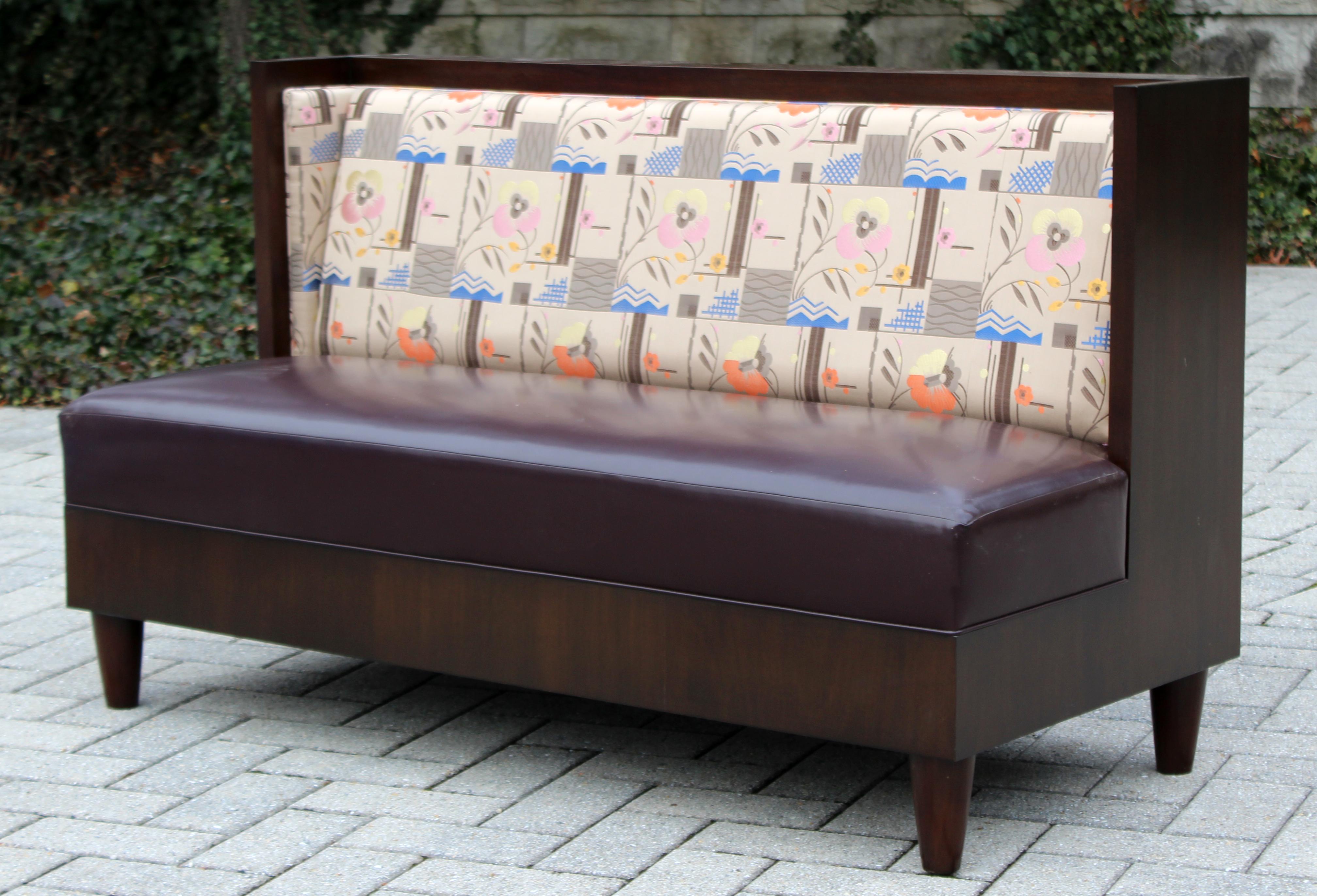 solid wood banquette benches