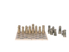 Contemporary High-Fired Ceramic Chess Set by MANIFIESTO SOBRE ARCILLA