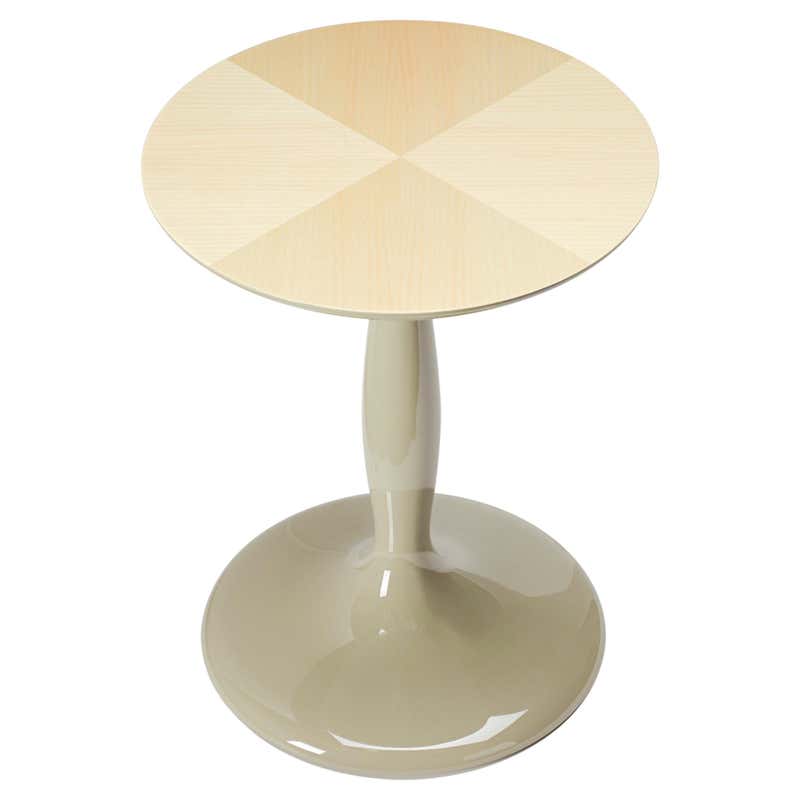 Contemporary Style High Gloss Lacquered Side Table Tropical Handcrafted ...