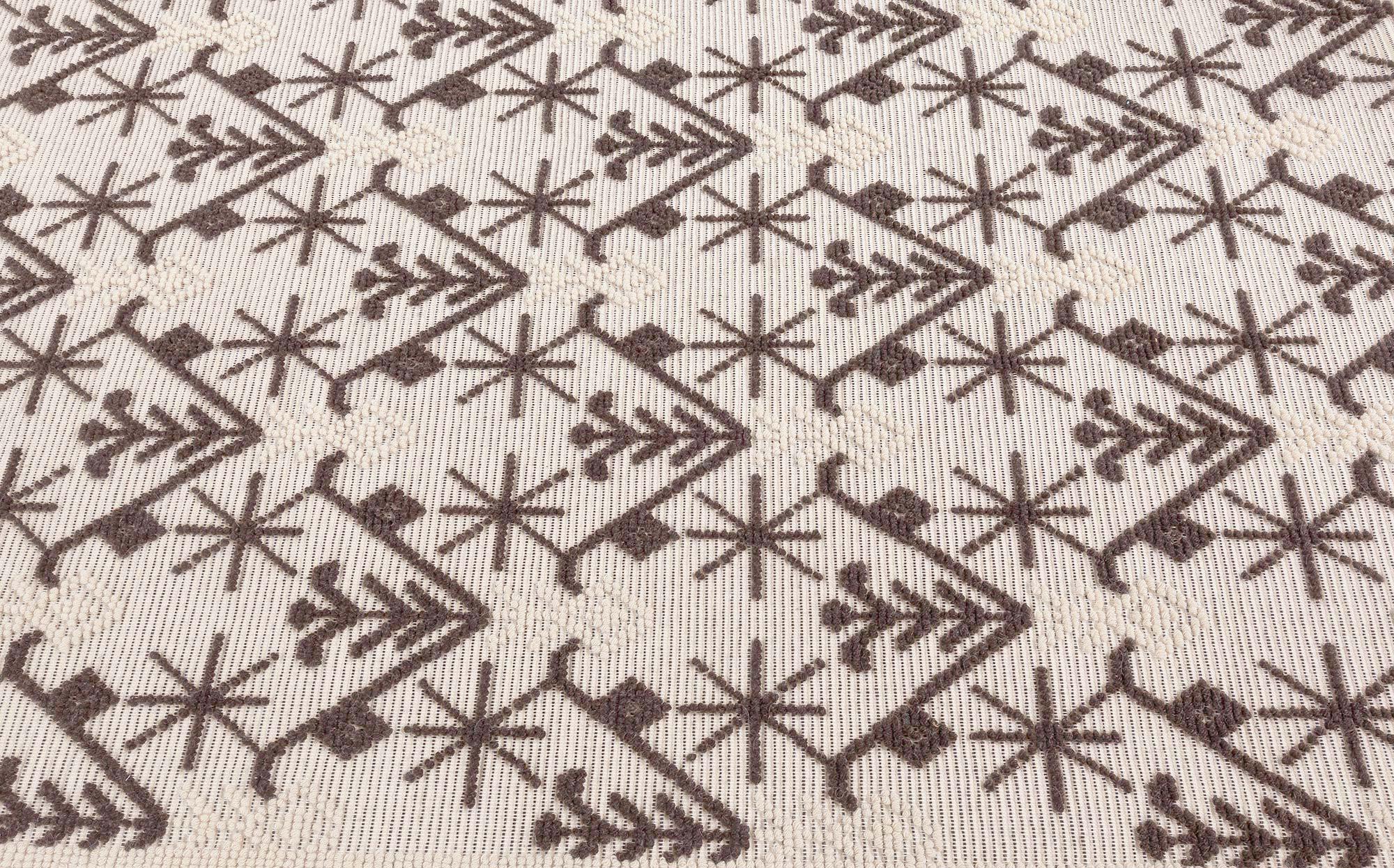 Italian Contemporary High Low Flat Weave Sardinian Rug by Doris Leslie Blau For Sale