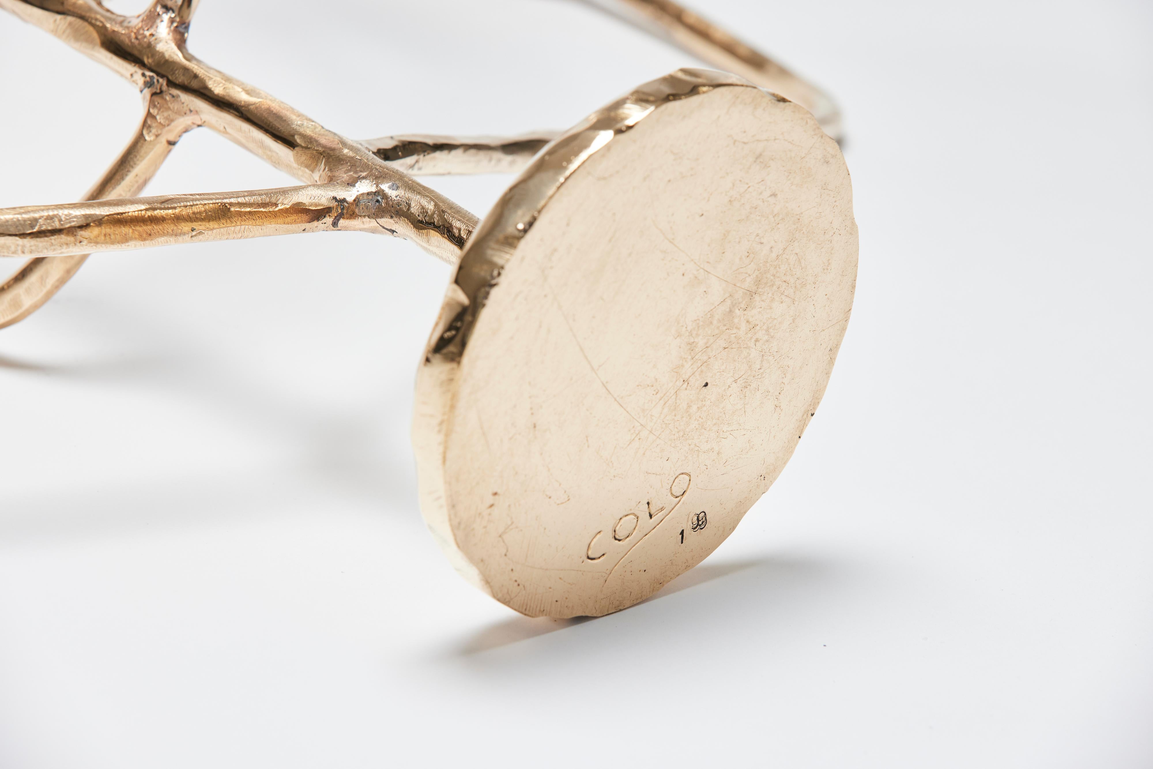 Contemporary High-Polished Bronze Candelholder by Colo Studio, France For Sale 5