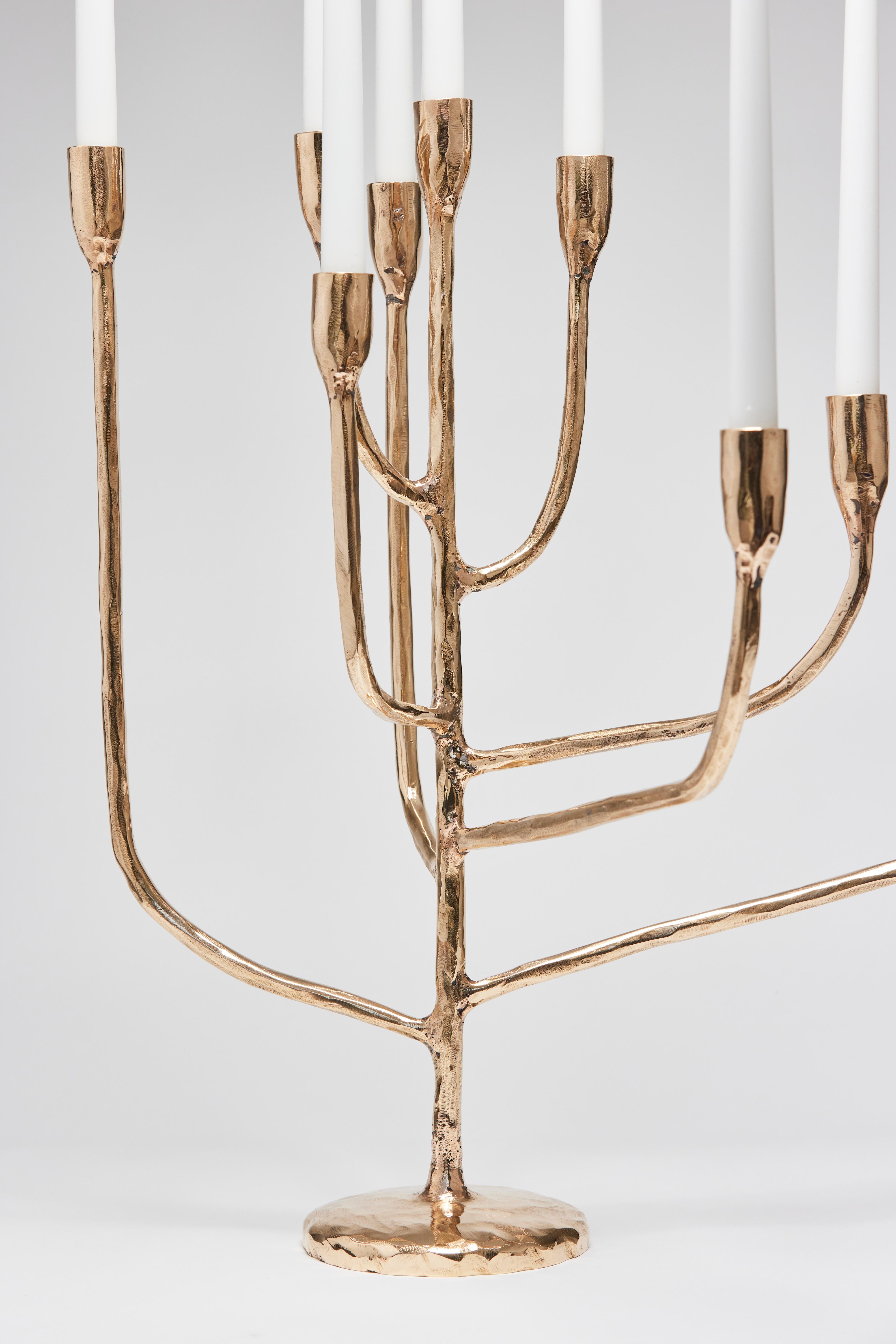 Contemporary High-Polished Bronze Candelholder by Colo Studio, France For Sale 3