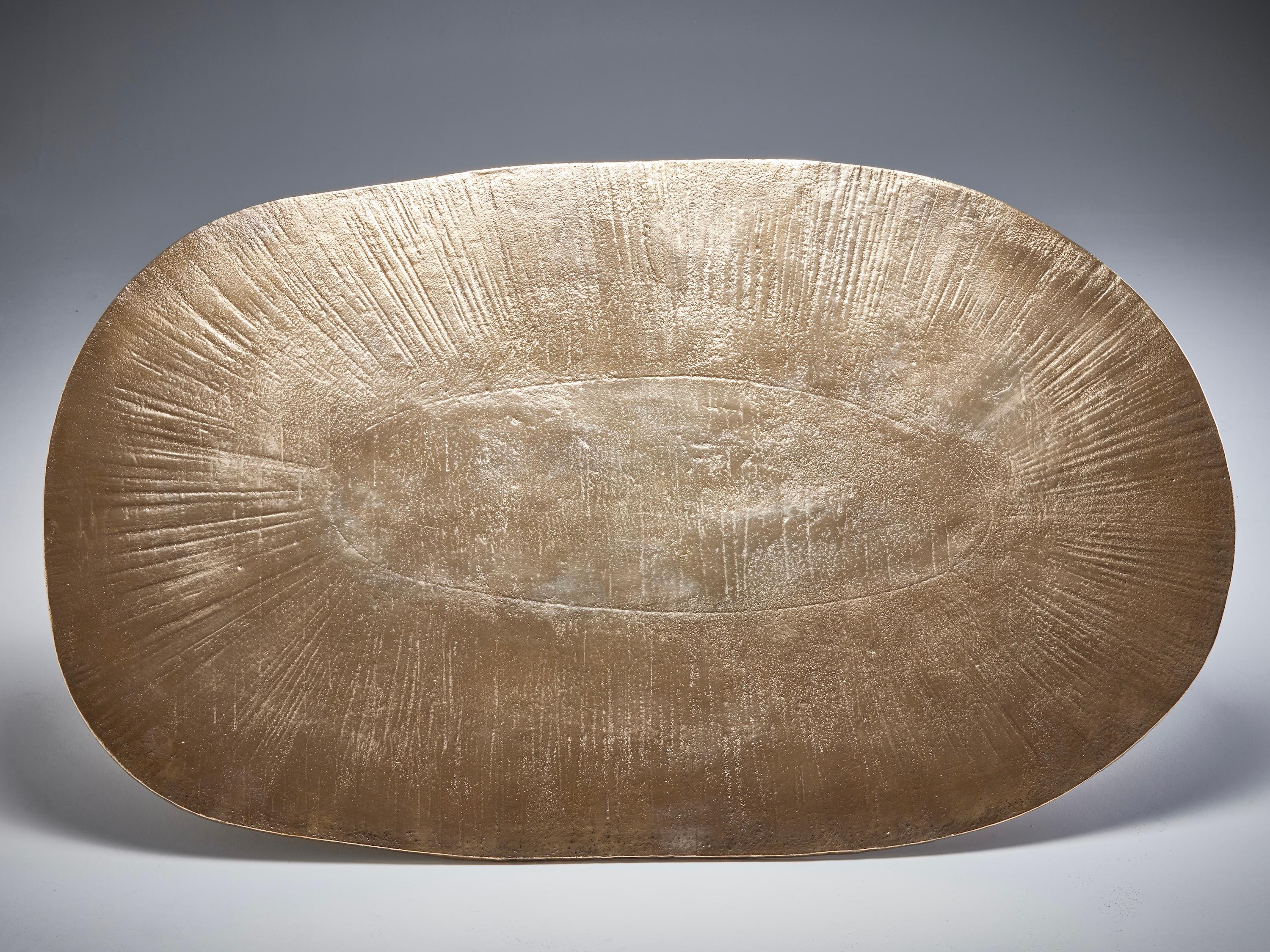 Contemporary High Polished Bronze Coffee Table by Colo Studio, France For Sale 6