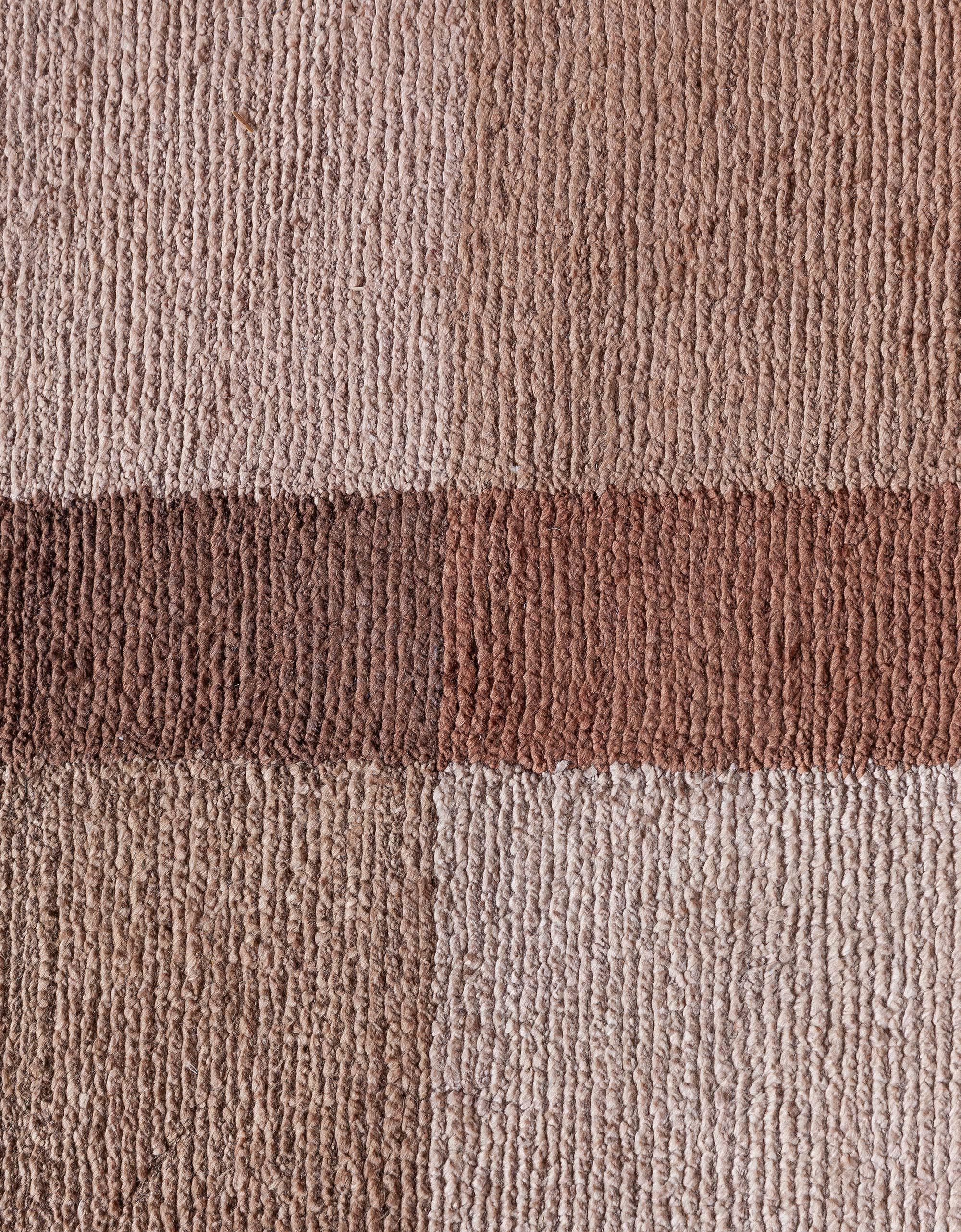 Népalais Tapis contemporain en soie de haute qualité Dune Design fait à la main par Doris Leslie Blau en vente