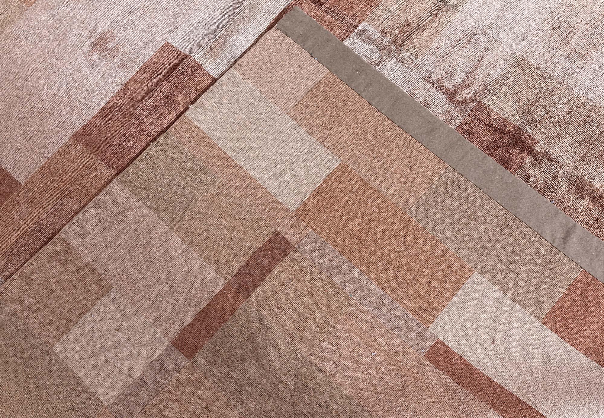 Soie Tapis contemporain en soie de haute qualité Dune Design fait à la main par Doris Leslie Blau en vente