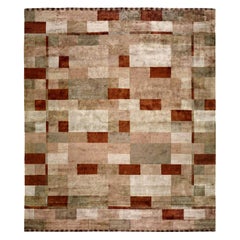 Contemporary High-Quality Dune Design Handmade Silk Rug by Doris Leslie Blau