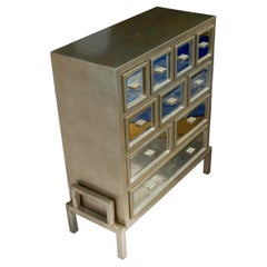 Contemporary Hollywood Regency Style Mirrored Dresser