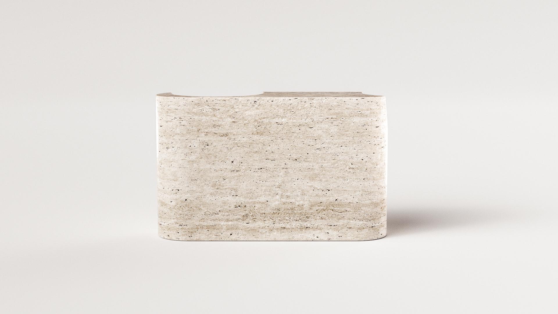 Stone Contemporary Howl - Console by Arthur Vallin For Sale